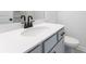 Bathroom featuring a vanity with black fixtures and a toilet at 6236 Kenbrook Dr, Tucker, GA 30084