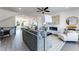 Open-concept living space featuring a modern living room, dining area and stylish kitchen at 6236 Kenbrook Dr, Tucker, GA 30084
