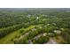 Scenic aerial view showcasing the neighborhood surrounded by dense, lush trees and greenery at 8109 Lawnview, Alpharetta, GA 30022