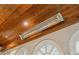 Under a wood plank ceiling, this heater provides warmth to the outdoor living space at 8109 Lawnview, Alpharetta, GA 30022