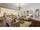 Spacious living room open to the kitchen, perfect for entertaining at 8109 Lawnview, Alpharetta, GA 30022
