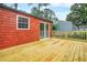 New deck offering access to a sliding door into the house at 1355 Tucker Woods Dr, Norcross, GA 30093