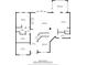 Floor plan of the house's first floor with labeled rooms and dimensions at 4120 Winterberry Rd, Cumming, GA 30040