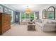 Comfortable living room with neutral tones, large windows, and modern decor at 4120 Winterberry Rd, Cumming, GA 30040