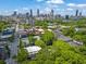 Bustling city aerial view with streets, buildings, and a lush canopy of trees at 510 Edgewood Ne Ave # 6, Atlanta, GA 30312