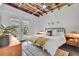 Bright bedroom with French doors leading to an outdoor space, and modern decor at 510 Edgewood Ne Ave # 6, Atlanta, GA 30312