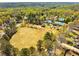 Aerial view of a community park featuring recreational areas and lush landscaping for outdoor enjoyment at 3642 River Club Dr, Cumming, GA 30041
