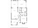 First floor plan featuring a kitchen, living room, primary bedroom and screened porch at 3642 River Club Dr, Cumming, GA 30041