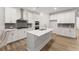 Bright kitchen featuring white cabinets, a center island, and stainless steel appliances at 207 Hickory Bluffs Pkwy, Canton, GA 30114