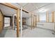 Unfinished basement with exposed framing and a staircase at 9 Latimer Rd, Cartersville, GA 30121