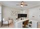 Office space featuring a modern desk, chair, and stylish decor at 1626 Gilstrap Nw Ln, Atlanta, GA 30318