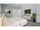 Inviting main bedroom with luxurious bedding and calming decor at 2208 Sage Mountain Sw Ct, Marietta, GA 30064
