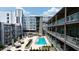 Upscale condo community featuring a central courtyard pool and lounge area at 890 Memorial Se Dr # 102, Atlanta, GA 30316