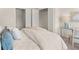 Cozy bedroom featuring closet, desk, soft textures and natural light at 1337 Magnolia Bend Way # 289, Jonesboro, GA 30238
