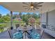 Charming outdoor deck perfect for relaxing, furnished with comfortable seating and a fan at 1420 Cortez Ne Ln, Atlanta, GA 30319