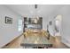 Large dining room boasts lots of natural light, seating, and a stylish design at 1420 Cortez Ne Ln, Atlanta, GA 30319