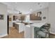 Modern kitchen featuring two islands with barstool seating, sleek cabinets, and stainless appliances at 1420 Cortez Ne Ln, Atlanta, GA 30319