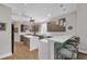 Contemporary kitchen with a breakfast bar, stainless steel appliances, and ample cabinet storage at 1420 Cortez Ne Ln, Atlanta, GA 30319