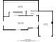 Basement floor plan featuring a large bonus room, storage area, hall, and garage for flexible living and storage options at 2167 Tanglewood Rd, Decatur, GA 30033