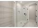 Elegant bathroom features a glass shower and a storage unit at 2202 Carlton Ct # 7, Atlanta, GA 30318