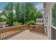 Wooden back deck overlooking fenced backyard at 1095 Lyndhurst Way, Roswell, GA 30075
