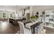 Dining room has a modern table setting with seating for six near a gourmet kitchen at 2144 Tidwell Ln # 2, Atlanta, GA 30318