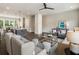 Spacious open-concept living room with a kitchen island and stylish furniture at 2144 Tidwell Ln # 2, Atlanta, GA 30318