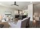 Open-concept living room and kitchen with modern furnishings and stainless steel appliances at 2144 Tidwell Ln # 2, Atlanta, GA 30318