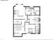 An overhead view of the second floor floorplan, including the primary bedroom and 2 additional bedrooms at 7249 Village Creek Trce, Atlanta, GA 30328