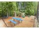 Community playground nestled among towering trees, providing a fun and safe recreational area at 1152 Ward Creek Sw Dr, Marietta, GA 30064