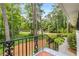 View from the front porch, showcasing the home's landscaping and serene surroundings at 504 Kingswood Nw Ln, Atlanta, GA 30305