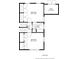 Layout of the lower level featuring two bedrooms, a hall and a bathroom and a shed at 504 Kingswood Nw Ln, Atlanta, GA 30305