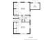 Lower level floor plan featuring two bedrooms, a bathroom, hall and shed at 504 Kingswood Nw Ln, Atlanta, GA 30305