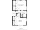 Upper level floor plan featuring a primary bedroom, an additional bedroom, hall and a bath at 504 Kingswood Nw Ln, Atlanta, GA 30305