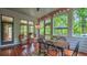 Relaxing screened porch with comfortable seating and peaceful views of the backyard at 2043 Mason Mill Rd, Decatur, GA 30033