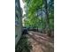 Fenced backyard with lush trees, offering privacy and shade for outdoor relaxation and activities at 2160 Towne Manor Nw Dr, Kennesaw, GA 30144