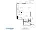 Floor plan showing eat-in kitchen, living room, bedroom, and bath at 860 Peachtree Ne St # 1712, Atlanta, GA 30308
