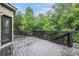 Spacious wooden deck with railing, perfect for outdoor entertaining and enjoying the surrounding greenery at 4910 Bucknell Trce, Cumming, GA 30028