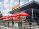 El Myriachi Restaurant with string lights and outdoor seating under red umbrellas at 2276 Sutton Se St, Atlanta, GA 30317