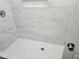 Modern bathroom with tiled shower and recessed niche at 345 Forest Valley Rd, Lawrenceville, GA 30046