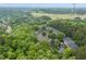 Aerial view of the property showcasing lush green trees and ample parking in a serene, wooded setting at 6204 Santa Fe Pkwy, Atlanta, GA 30350