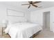 Bright bedroom with a ceiling fan, neutral walls, and a comfortable bed at 6204 Santa Fe Pkwy, Atlanta, GA 30350