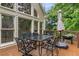 Outdoor deck with a table and chairs, ideal for entertaining at 2759 Thomashire Trce, Marietta, GA 30066