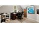 Home office with a large wooden desk and storage at 2759 Thomashire Trce, Marietta, GA 30066