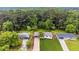 Aerial perspective of homes with spacious yards, surrounded by lush greenery and mature trees at 3757 Cindy Dr, Douglasville, GA 30135