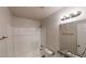 Bathroom featuring shower/tub combination and vanity with granite countertop at 7125 Puckett Sw St, Covington, GA 30014