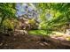 Secluded backyard featuring mature trees and natural landscaping, creating a private outdoor oasis at 11950 Wildwood Springs Dr, Roswell, GA 30075