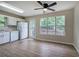 Eat in kitchen featuring white cabinets and stainless steel appliances at 70 Ashbury Ct, Dallas, GA 30157