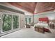 Spacious bedroom featuring a vaulted wood ceiling, large windows, and neutral decor at 1243 Williamswood Pointe, Decatur, GA 30033