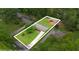 An aerial shot highlights the property's layout within a private setting with mature trees at 1541 Eldonlas Ct, Stone Mountain, GA 30087